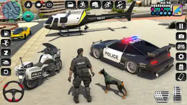 Captura de tela de Police Thief Games: Cop Sim 1