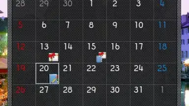 Captura de tela de Calendar Widget 4