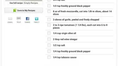 Captura de tela de Recipes & Nutrition 10