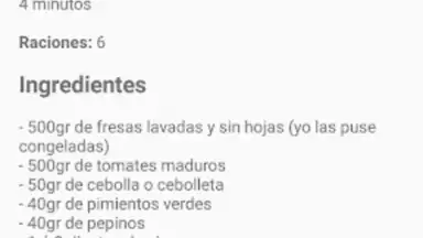 Captura de tela de Mix Recetas 1