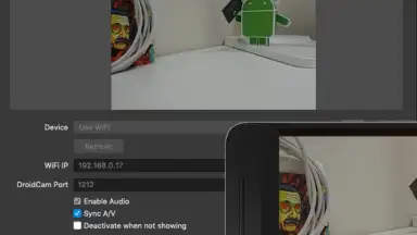 Captura de tela de DroidCam OBS 3