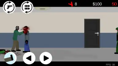 Captura de tela de Flat Zombies: Cleanup and Defense 8