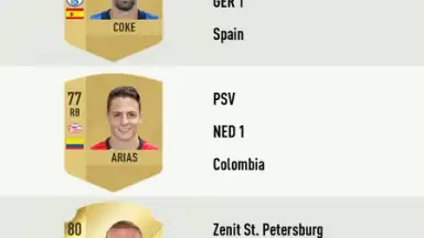Captura de tela de FUT 18 DRAFT 7