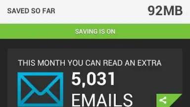 Captura de tela de Onavo Extend Data Savings 1