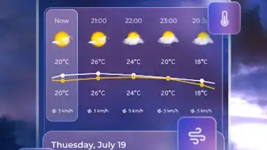 Captura de tela de Live Weather Widget & Radar 10