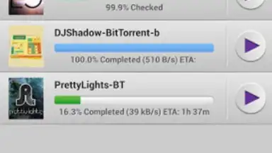 Captura de tela de BitTorrent 3