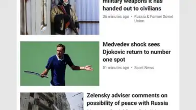 Captura de tela de RT News 2