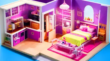 Captura de tela de Doll House Design: Girl Games 4