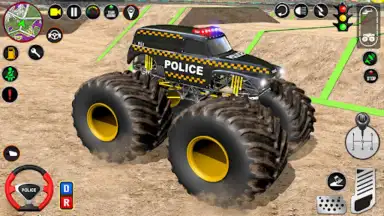 Captura de tela de Police Monster Truck Car Games 5