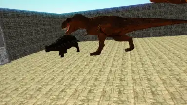 Captura de tela de Dino Anky vs T-Rex Colloseum 1