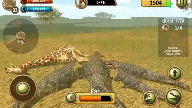 Captura de tela de Wild Crocodile Simulator 3D 2