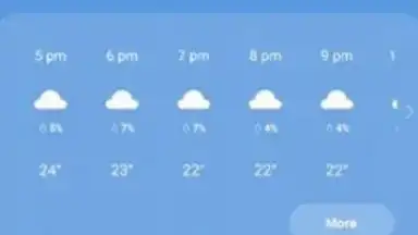 Captura de tela de Samsung Weather 4