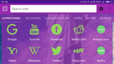 Captura de tela de usa web browser 1