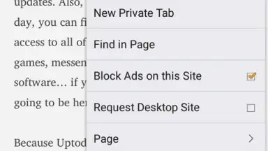 Captura de tela de Adblock Browser 6