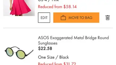 Captura de tela de ASOS 8