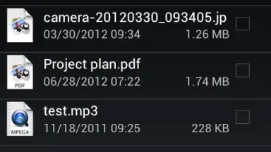Captura de tela de WebDAV Nav Lite 2