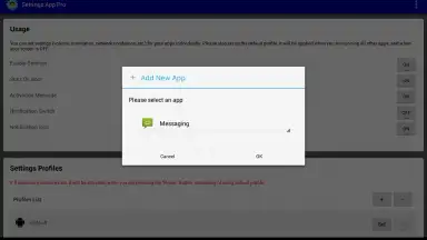 Captura de tela de Settings App 7