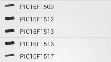 Captura de tela de PICmicro Database 7