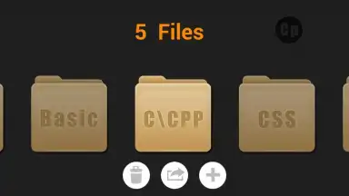 Captura de tela de CodePad lite 5