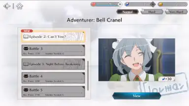 Captura de tela de DanMachi BATTLE CHRONICLE 7