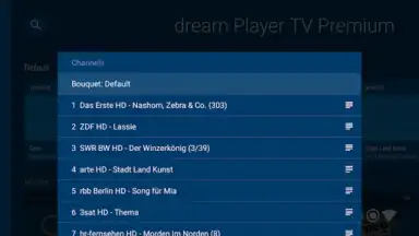 Captura de tela de dream Player IPTV for Android TV 4