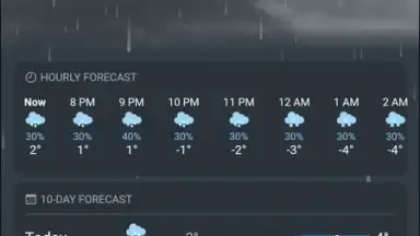 Captura de tela de Real Weather 10