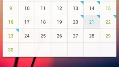 Captura de tela de GO Calendar Widget 9