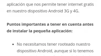 Captura de tela de Internet Gratis 4G 1