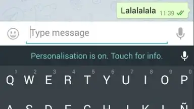Captura de tela de Android L Keyboard 4