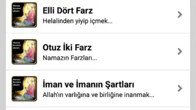 Captura de tela de Namaz Sureleri ve Dualar 5