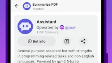 Captura de tela de Poe - Fast AI Chat 6