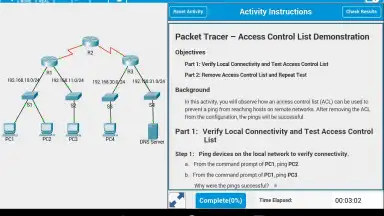 Captura de tela de Cisco Packet Tracer Mobile 9