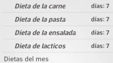 Captura de tela de Diets for losing weight 10