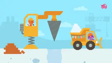 Captura de tela de Sago Mini Holiday Trucks and Diggers 2