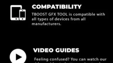 Captura de tela de TBOOST Game Booster & GFX Tool 1