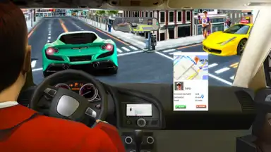 Captura de tela de Taxi Games Driving Car Game 3D 4