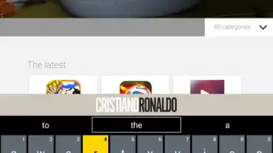Captura de tela de Cristiano Ronaldo Official Keyboard 1