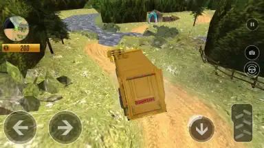 Captura de tela de Offroad Truck Simulator - Garbage Truck Game 1