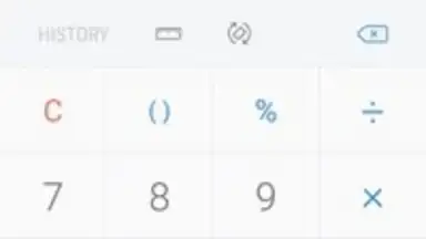 Captura de tela de Samsung Calculator 2