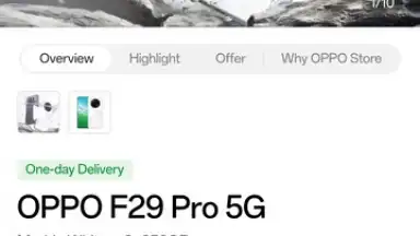 Captura de tela de OPPO Store 9