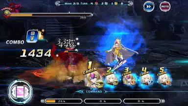 Captura de tela de BLAZBLUE ALTERNATIVE DARKWAR 1