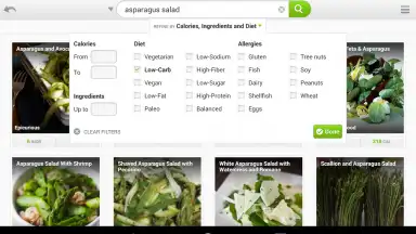 Captura de tela de Recipes & Nutrition 2