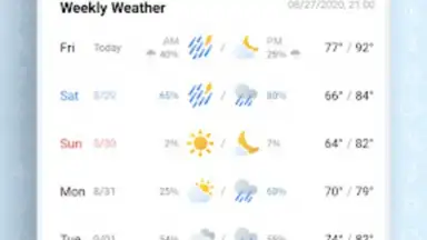 Captura de tela de Firstscreen Weather 3