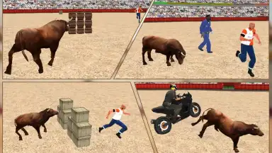 Captura de tela de Angry Bull Attack Arena Sim 3D 8