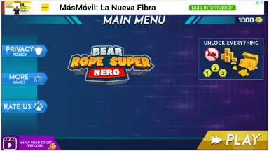 Captura de tela de Bear Rope Hero Vice Town 1