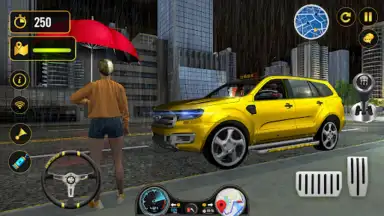 Captura de tela de Taxi Games Car Simulator 3D 3