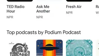 Captura de tela de Google Podcasts 3