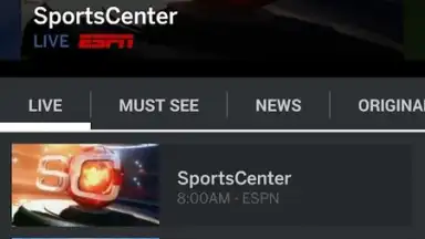 Captura de tela de WatchESPN 5