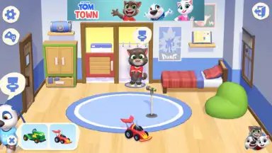 Captura de tela de Talking Tom Town 1