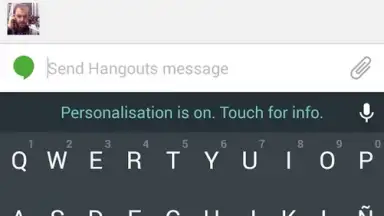 Captura de tela de Android L Keyboard 3